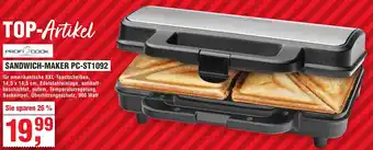 Handelshof PROFI COOK SANDWICH-MAKER PC-ST1092 Angebot