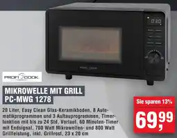 Handelshof Profi Cook Mikrowelle mit grill PC-MWG 1278 Angebot