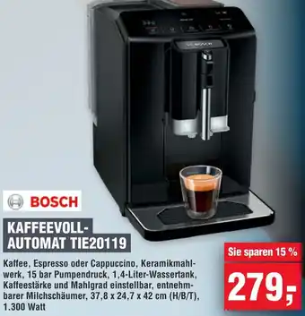 Handelshof BOSCH KAFFEEVOLLAUTOMAT TIE20119 Angebot
