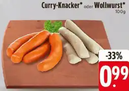 E-Center Curry-Knacker oder Wollwurst Angebot