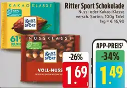 E-Center Ritter Sport Schokolade Angebot