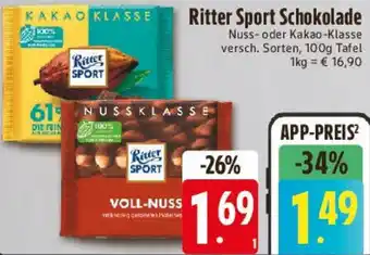 E-Center Ritter Sport Schokolade Angebot