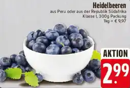 E-Center Heidelbeeren Angebot