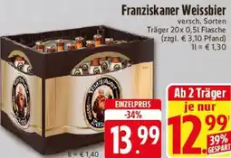E-Center Franziskaner Weissbier Angebot