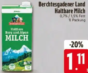 E-Center Berchtesgadener Land Haltbare Milch Angebot