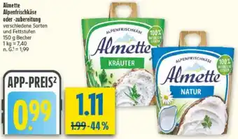 diska Almette Alpenfrischkäse oder -zubereitung Angebot