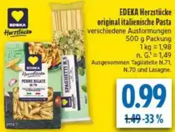 diska EDEKA Herzstücke original italienische Pasta Angebot