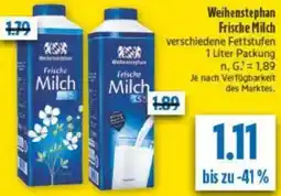 diska Weihenstephan Frische Milch Angebot