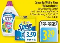 diska Spee oder Weißer Riese Vollwaschmittel Angebot