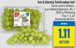 diska Gut & Günstig Tafeltrauben hell Angebot
