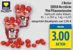 diska 2 Becher EDEKA Herzstücke Mini Pflaumentomaten Angebot