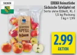 diska EDEKA Heimatliebe Sächsische Tafeläpfel rot Angebot