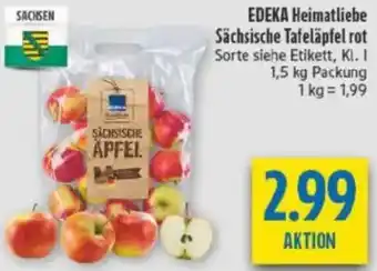 diska EDEKA Heimatliebe Sächsische Tafeläpfel rot Angebot