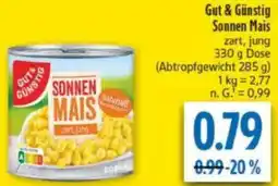 diska Gut & Günstig Sonnen Mais Angebot
