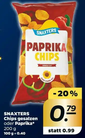 NETTO Snaxters chips Angebot