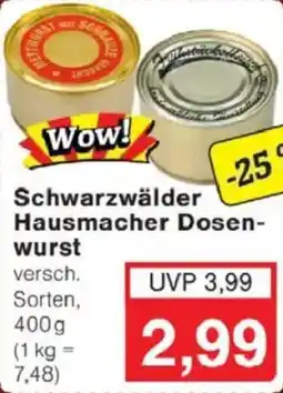 Jawoll Schwarzwälder Hausmacher Dosenwurst Angebot