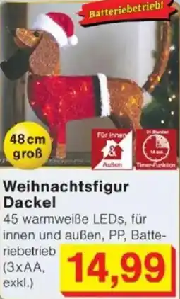 Jawoll Weihnachtsfigur Dackel Angebot