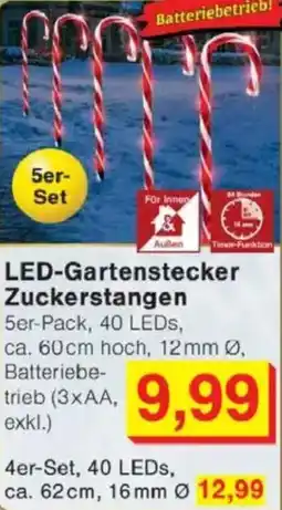 Jawoll LED-Gartenstecker Zuckerstangen Angebot