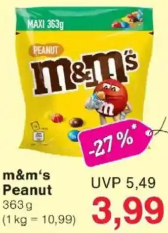 Jawoll m&m's Peanut Angebot