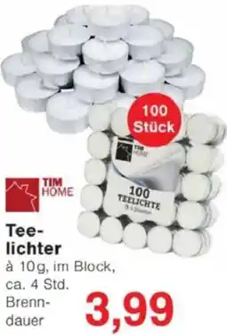 Jawoll TIM HOME Teelichter Angebot