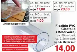 Jawoll Flexible PVC Glasfolie (Meterware) Angebot