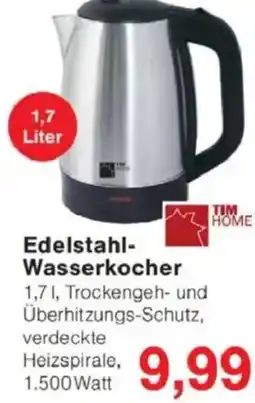 Jawoll TIM HOME Edelstahl- Wasserkocher Angebot