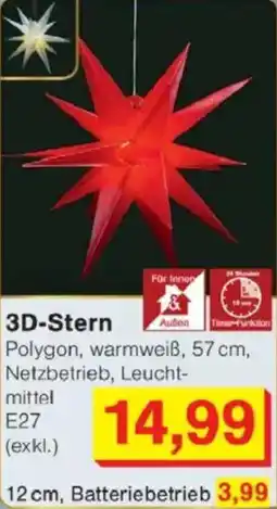 Jawoll 3D-Stern Angebot