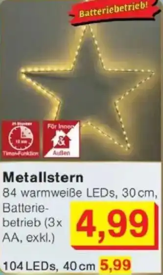 Jawoll Metallstern Angebot