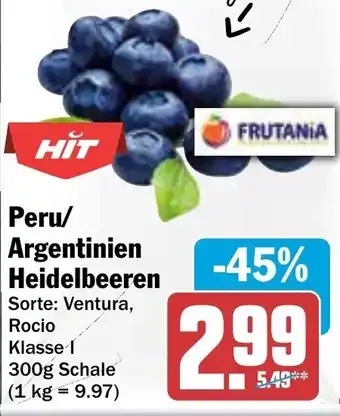 AEZ Peru/ Argentinien Heidelbeeren Angebot