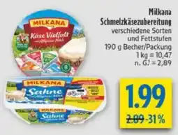 diska Milkana Schmelzkäsezubereitung Angebot