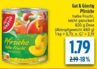 diska Gut & Günstig Pfirsiche Angebot