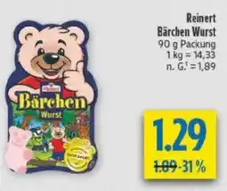 diska Reinert Bärchen Wurst Angebot