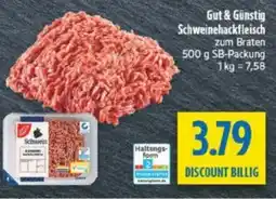 diska Gut & Günstig Schweinehackfleisch Angebot