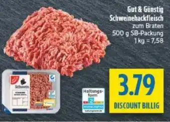 diska Gut & Günstig Schweinehackfleisch Angebot