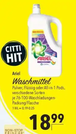 CITTI Markt ARIEL Waschmittel Angebot