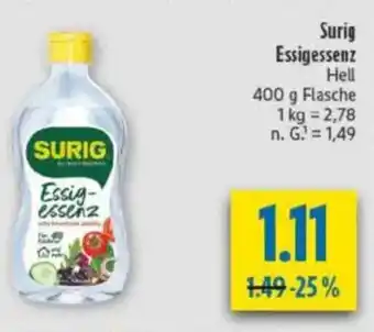 diska Surig Essigessenz Hell Angebot