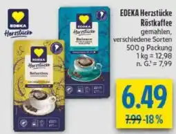 diska EDEKA Herzstücke Röstkaffee Angebot