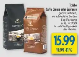 diska Tchibo Caffè Crema oder Espresso Angebot