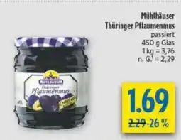 diska Mühlhäuser Thüringer Pflaumenmus Angebot