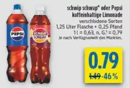 diska schwip schwap oder Pepsi koffeinhaltige Limonade Angebot