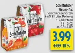 diska Schöfferhofer Weizen-Mix Angebot