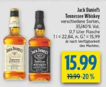 diska Jack Daniel's Tennessee Whiskey Angebot