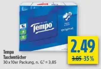 diska Tempo Taschentücher 30x10er Packung Angebot
