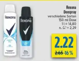 diska Rexona Deospray Angebot