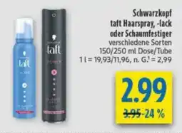 diska Schwarzkopf taft Haarspray, -lack oder Schaumfestiger Angebot