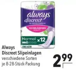 CITTI Markt Always Discreet Slipeinlagen Angebot
