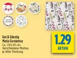 diska Gut & Günstig Motiv-Servietten Angebot