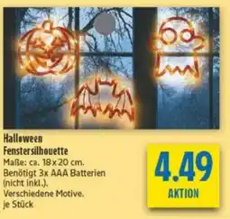 diska Halloween Fenstersilhouette Angebot