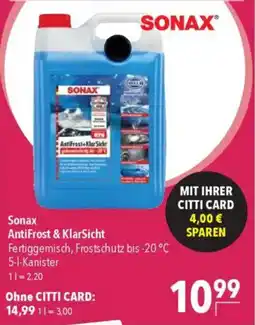 CITTI Markt Sonax AntiFrost & Klarsicht Angebot