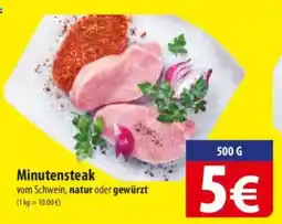Famila Nord Ost Minutensteak natur oder gewürzt Angebot
